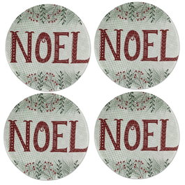 Hermia Set de 4 Salvamanteles Multicolor de 37 cm